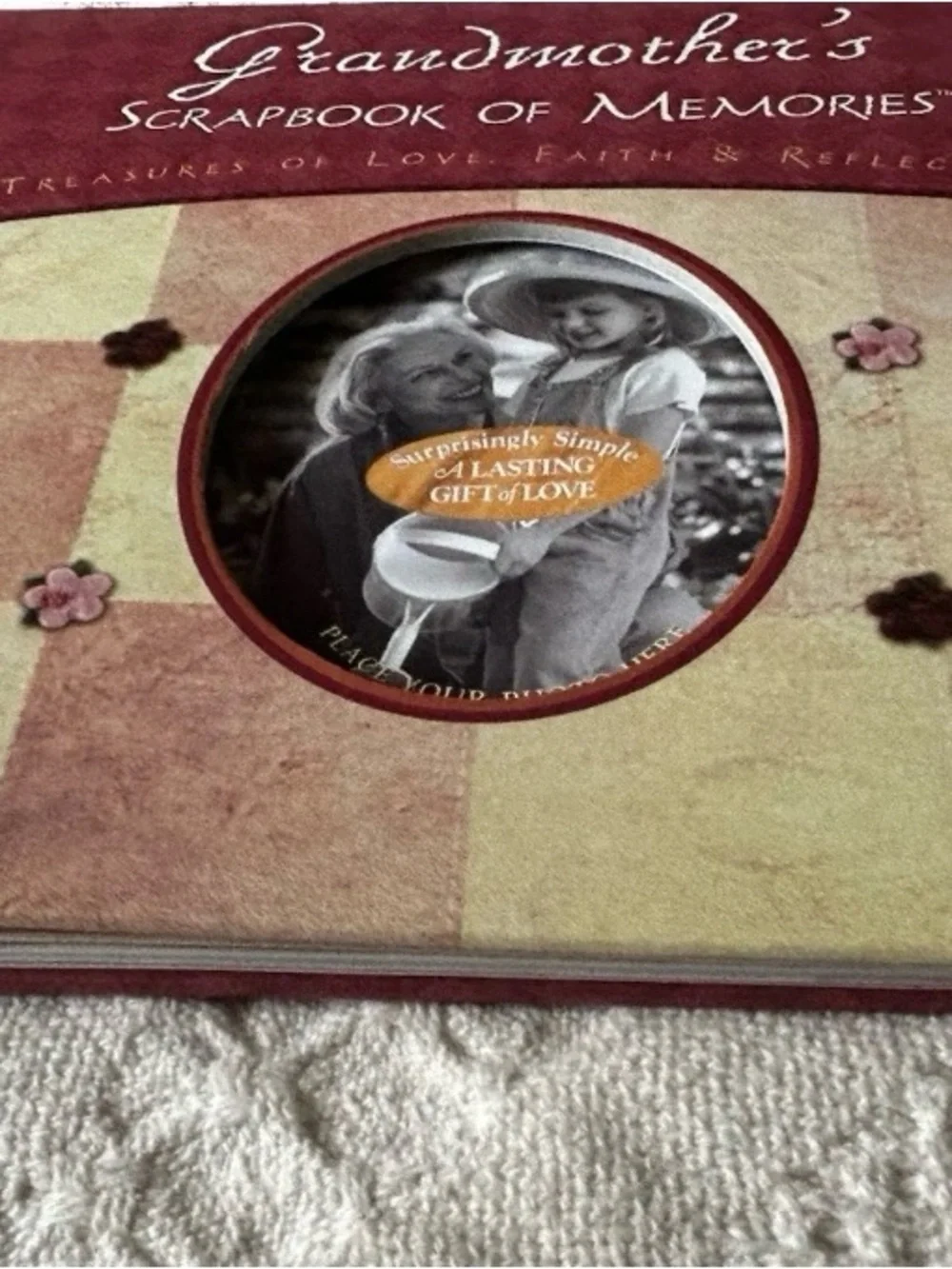 New Grandmother's Scrapbook of Memories Guided Journal Keepsake Book